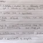 James’ spelling sentences
